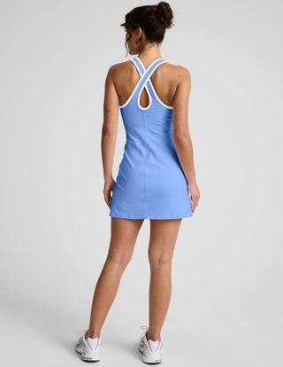 Beyond Yoga Spacedye Starting Line Dress - Flower Blue Heather