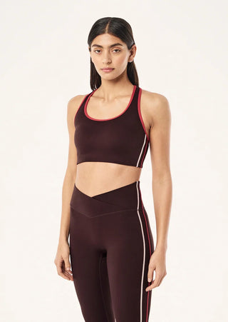 P.E. Nation Stellar Sports Bra - Dark Plum/Strawberry