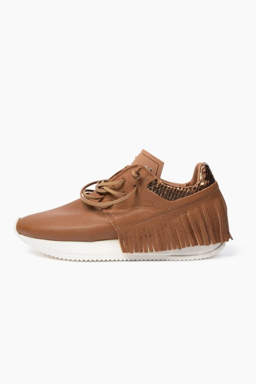 brown leather esseutesse sneaker