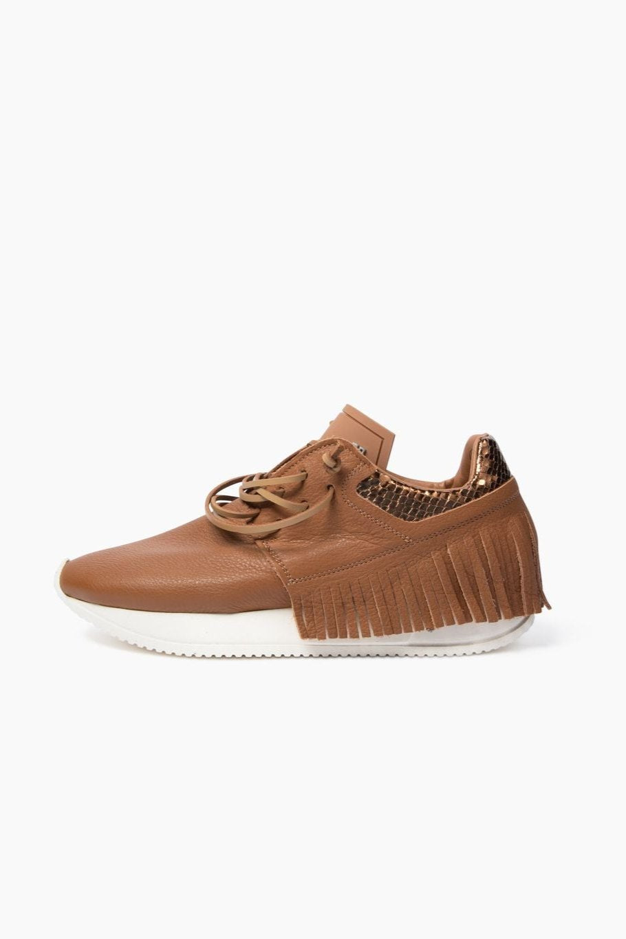 brown leather esseutesse sneaker