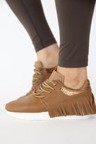 Saddle Fringe Leather Sneaker