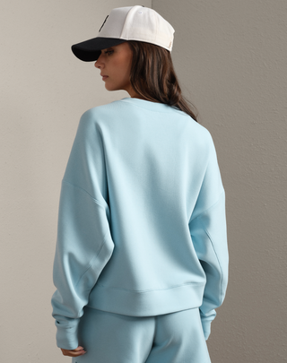 Rhone Dreamglow Crewneck - Pool Blue