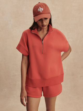 Varley Ritchie Short Sleeve Sweat - Summer Fig