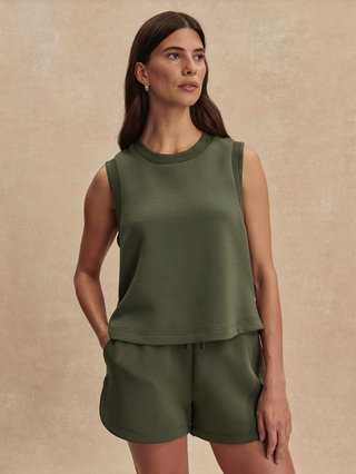 Varley Shea Crop Tank - Thyme