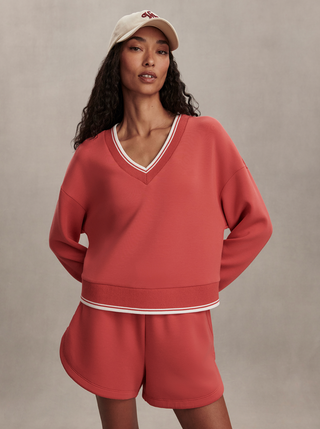 Varley Blithe Cropped Sweat - Baked Apple