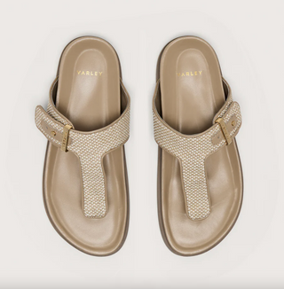 Varley Aisne Toe Post Sandal Textile - Cinder