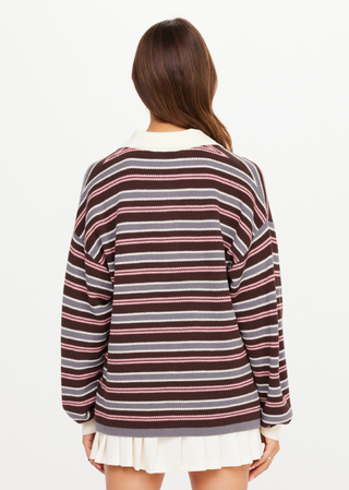 The Upside Wonder Knit Polo - Stripe