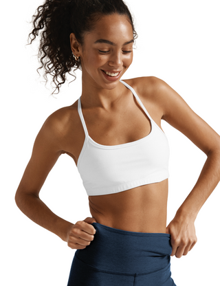 Beyond Yoga Spacedye Slim Racerback Bra - Cloud White