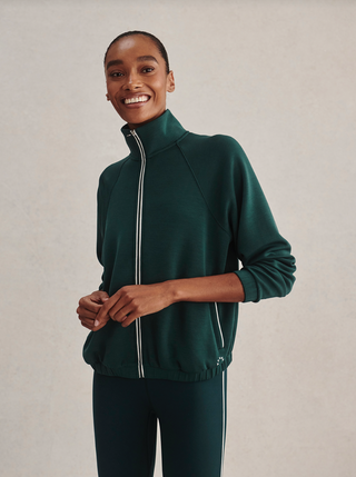 Varley Magda Zip Through Sweat - Ponderosa Pine