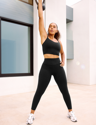 Beyond Yoga Glowzone High Waisted Midi Legging - Pitch Black