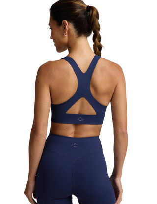 Beyond Yoga Glowzone Medium Impact Bra - Deep Ocean