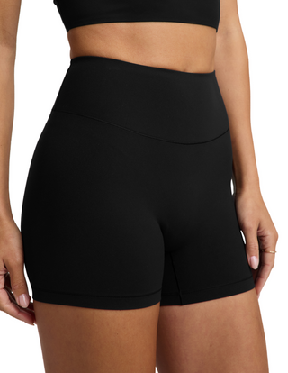 Beyond Yoga Glowzone 4" Biker Short - Pitch Black