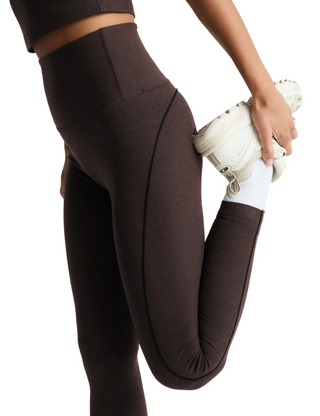 Beyond Yoga Spacedye Dynamic High Waisted Legging - Dark Chocolate Heather