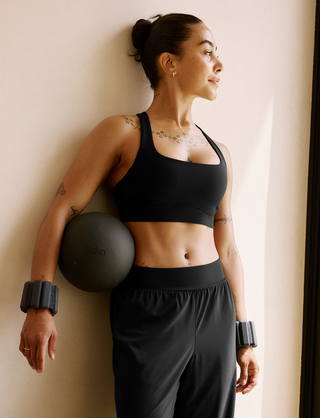 Beyond Yoga Glowzone Medium Impact Bra - Pitch Black