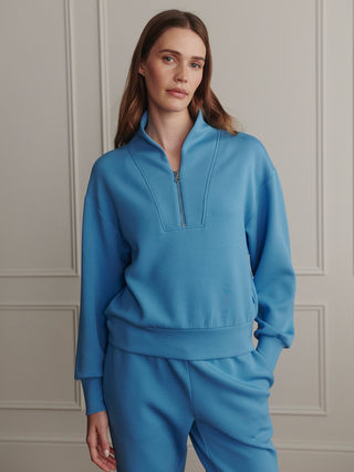 Varley Davidson Sweat - Cendre Blue