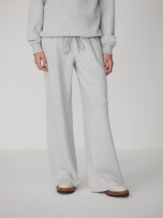 Varley The Extra Wide Leg Pant 29.5 - Light Grey Marl