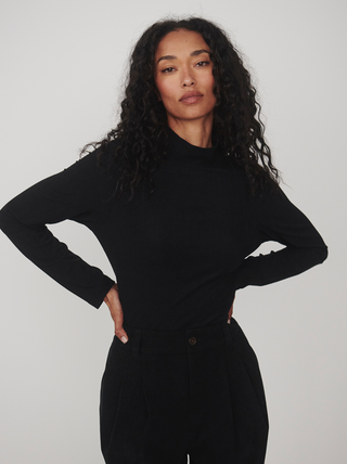 Varley Astrid Fitted Long Sleeve Tee 2.0 - Black