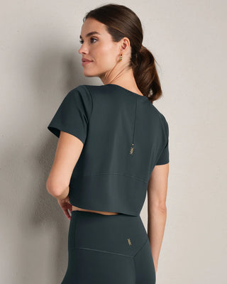 Rhone Serene Cropped Short Sleeve - Wild Forest