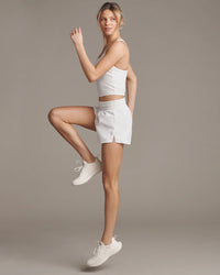 Rhone Serene Shelf Bra Tank - Snow White