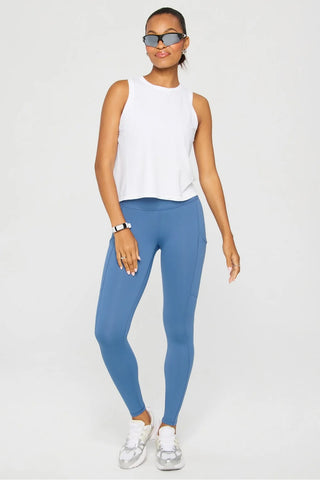Fabletics Feather Tech+ Muscle Tank - Classic White
