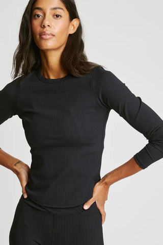 Year Of Ours Ribbed Long Sleeve - Black