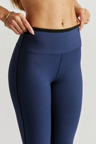 Year Of Ours Ribbed Track Legging - Navy/Black