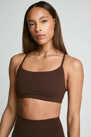 Year Of Ours Studio Racer Bralette - Dark Oak