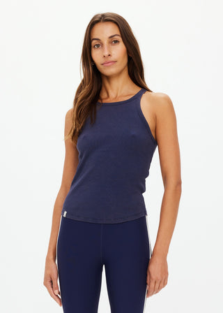 The Upside Asher Racerback Tank Top - Navy