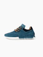 Esseutesse Suede Fringe Sneaker - Cyan