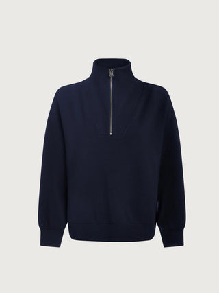 Varley Hawley Half Zip Sweat - Navy