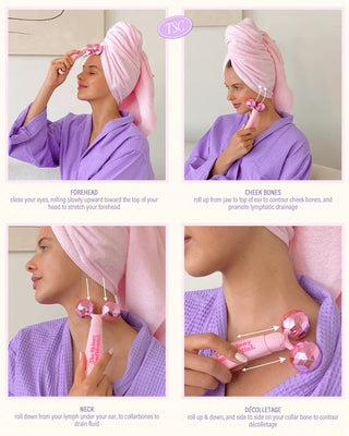 The Skinny Confidential Pink Balls Face Massager