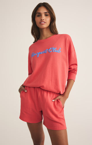 Z Supply Racquet Club Sweatshirt - Persimmon