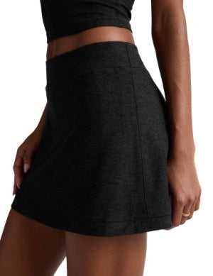 Beyond Yoga Midnight Kickstart Skirt - Darkest Night