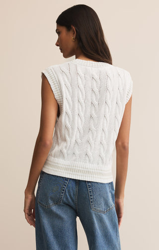 Z Supply Fairway Knit Vest - White