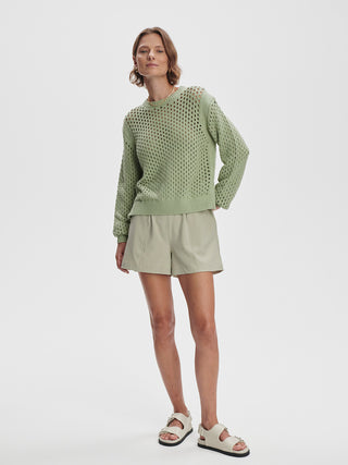 Varley Hains Knit Crew - Snow Sage