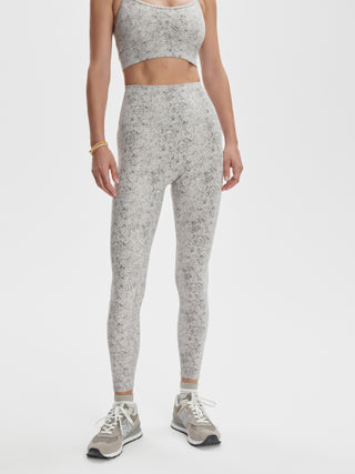 Varley Move Super High Legging 25 - Ivory Textured Snake