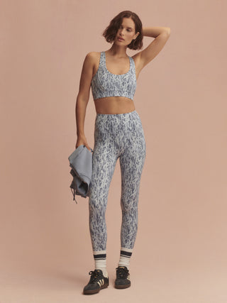 Varley Move Selma Bra - Chambray Leopard