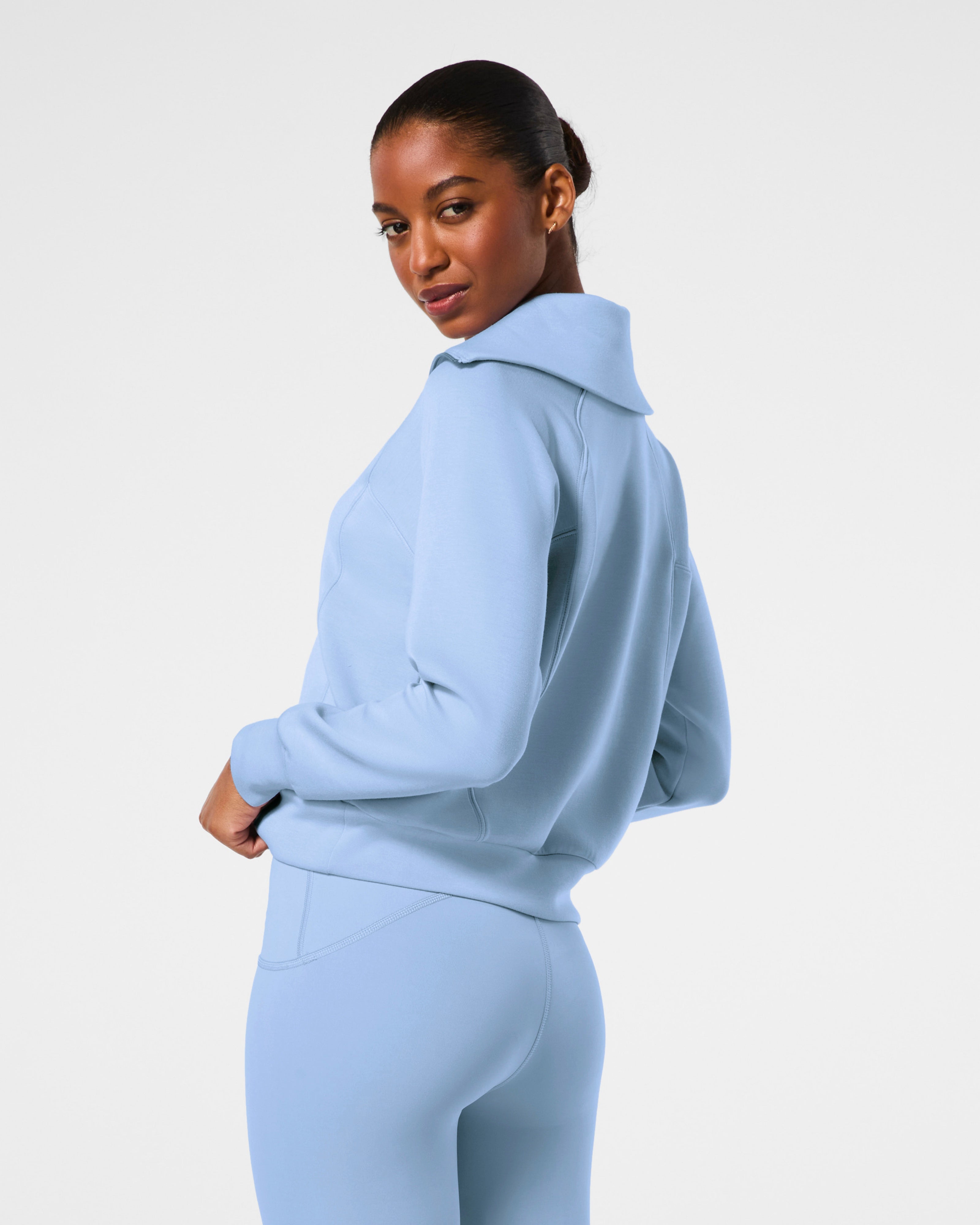 Spanx AirEssentials Half Zip - Hydrangea – SculptHouse