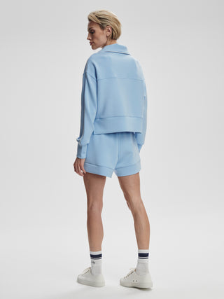 Varley Barnes High Rise Short 4.5" - Airy Blue