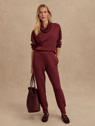 Varley The Slim Cuff Pant 25 - New Maroon