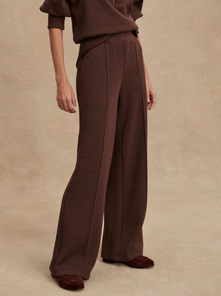 Varley The Wide Leg Pant 28 - Coffee Bean Marl