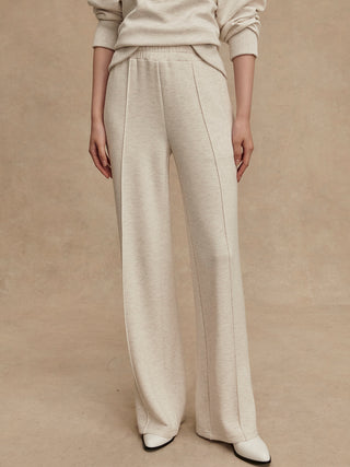 Varley The Wide Leg Pant 30 - Ivory Marl