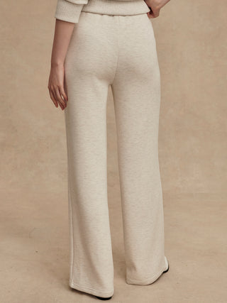 Varley The Wide Leg Pant 30 - Ivory Marl