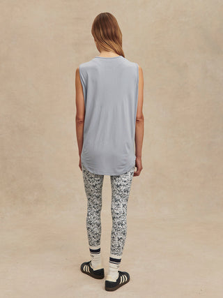 Varley Nolan Seamless Longline Tank - Blue Blizzard
