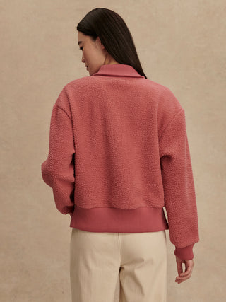Varley Roselle Half Zip Fleece - Mauvewood