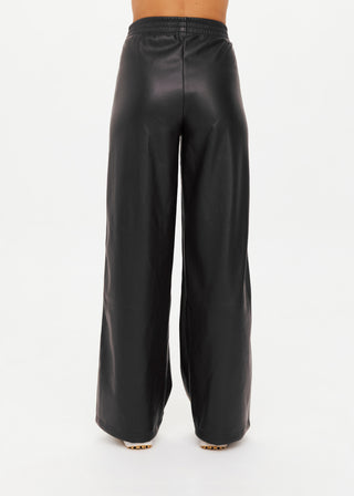 The Upside Vegan Leather Twilight Pant - Black