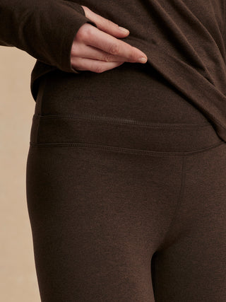 Varley Always Warm Base Layer Legging - Deep Chocolate Marl