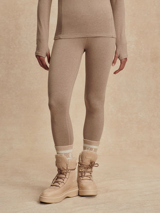 Varley Always Warm Base Layer Legging - Taupe Marl