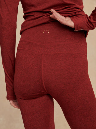 Varley Always Warm Base Layer Legging - Red Dahlia Marl