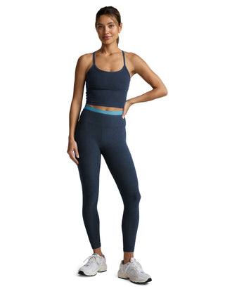 Beyond Yoga Spacedye Layered High Waisted Midi Legging - Nocturnal Navy